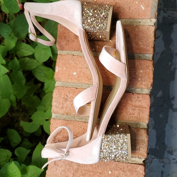 Blush pink ankle strap sandals sz. 10 - Picture 2 of 7